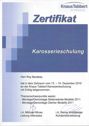 Elbe Caravan – Auszeichnungen